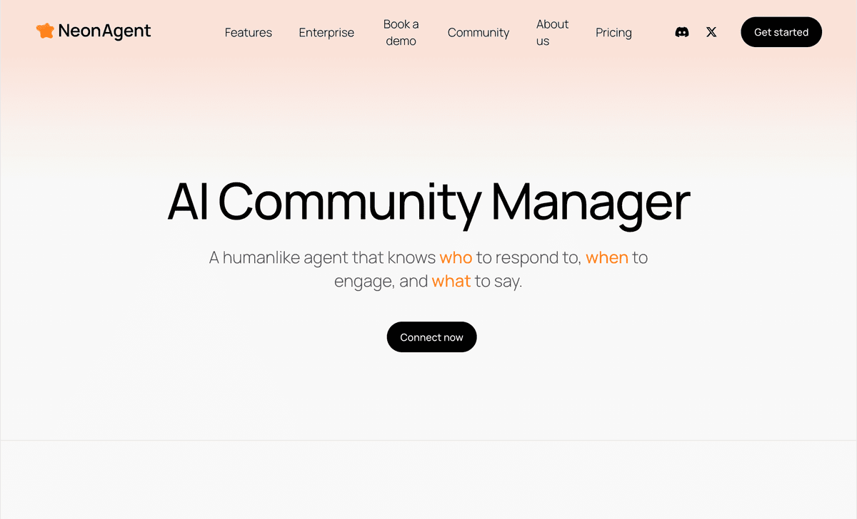 NeonAgent website preview